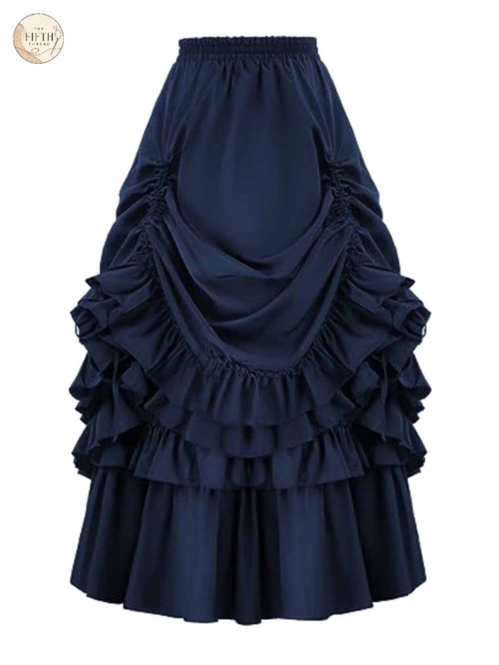 Victorian Gothic Steampunk A-Line Ruffle Skirt Cosplay